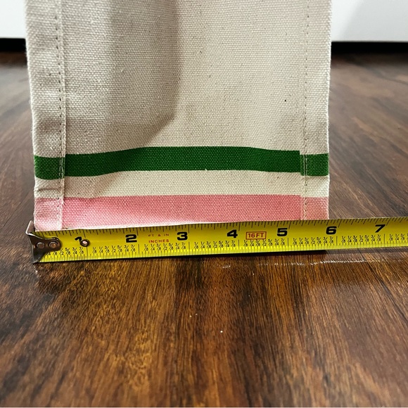 Pickleballer Tote Bag - Pink & Green Canvas Shopper - Picture 7 of 7